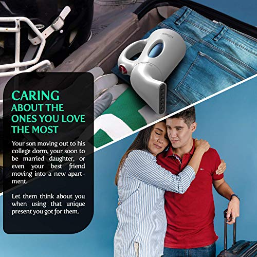 iSteam Steamer for Clothes [Powerful Technology] Dry Steam 7-in-1. Handheld Garment Wrinkle Remover. Portable Mini Steam Iron, Clothing and Fabric Accessory. for Home/Travel [H106] - 220V - Thumbnail 7