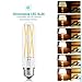T10 Led Tubular Bulb,75 Watt Incandescent Bulb,8W Dimmable Edison Led Bulb,3000K Soft White,E26 Medium Base Lamp, 3-Pack (Soft White(Clear Glass))