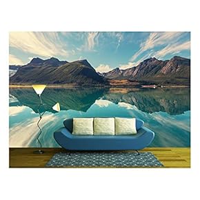 Svartisen Glacier in Norway - Removable Wall Mural | Self-Adhesive Large Wallpaper - 66x96 inches