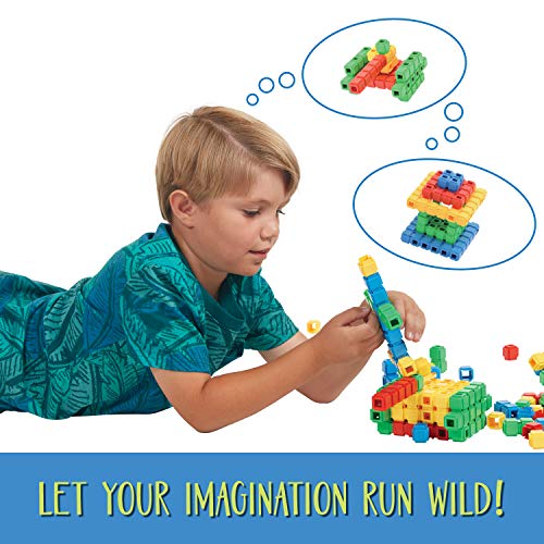 image for ECR4Kids Click-n-Create Cubes Math Manipulatives Building Kit, Educati