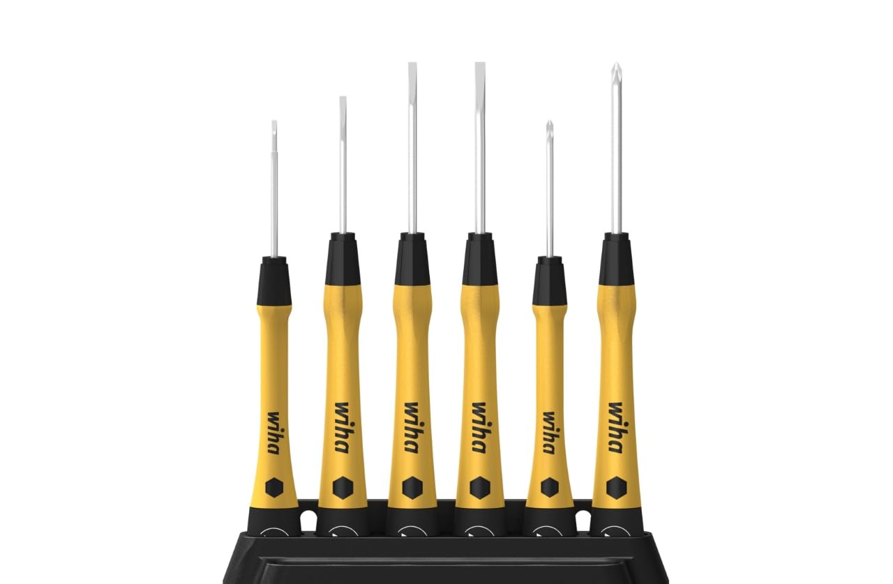 Wiha PicoFinish ESD, Yellow/Black, (HQZ370ESDPFM6)
