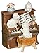 Cosmos 80096 Fine Porcelain Dogs and Piano Musical Figurine, 5-1/4-Inch, Brown