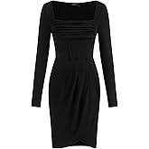 CIDER Womens Long Sleeve Cocktail Dress Party Bodycon Dress