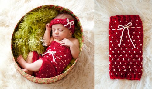 Strawberry Shorts Set Crochet Pattern - 5 Sizes Included