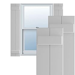 Ekena Millwork 10 3/4"W x 55"H True Fit PVC Two