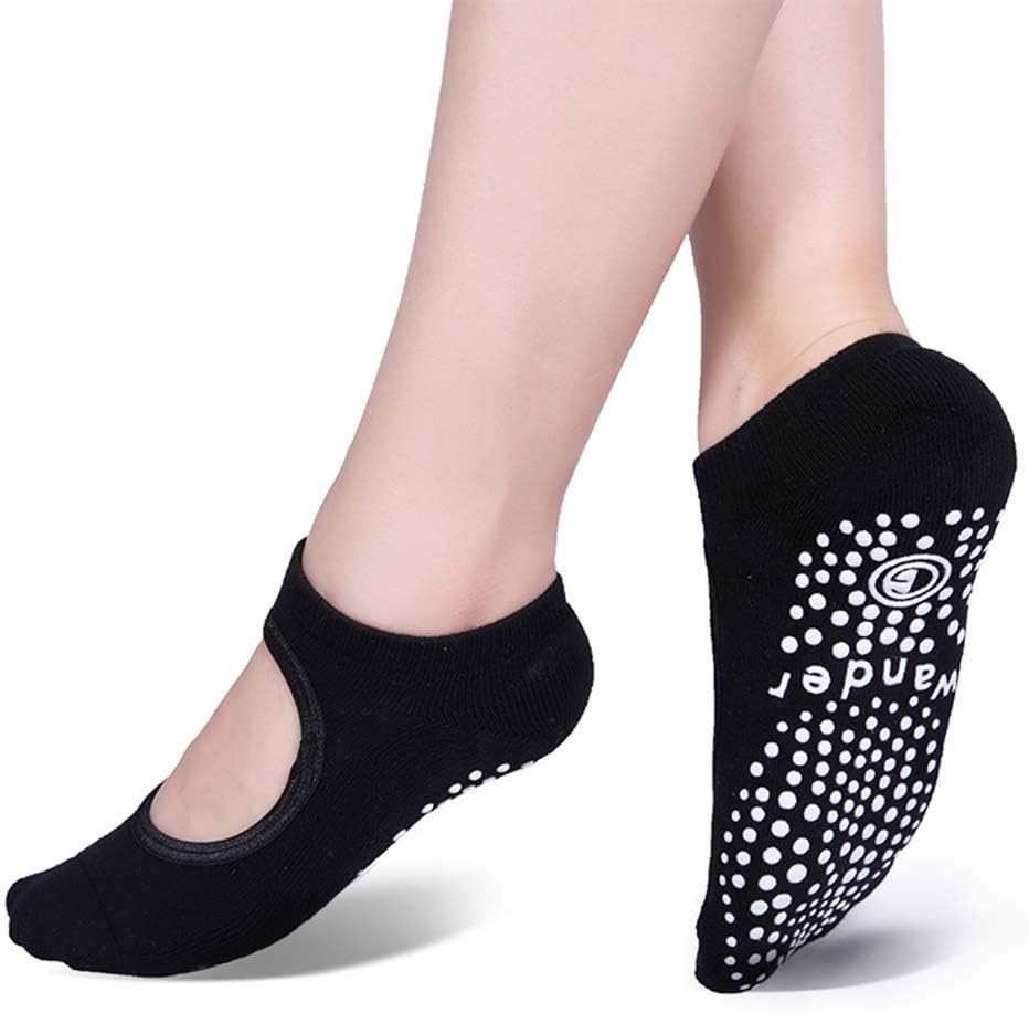 Yoga Socks Non Slip Skid Socks with Grips Pilates Ballet Barre Socks for Women