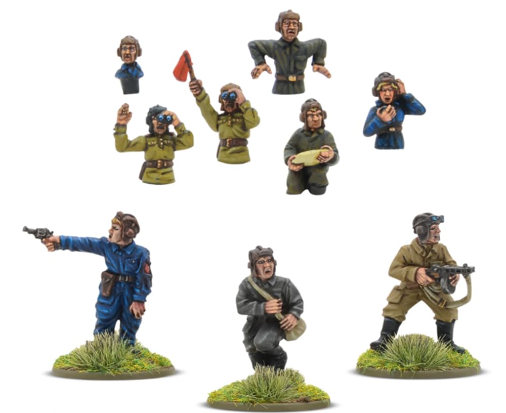Warlord Games Soviet Army Tank Crew - 28mm Scale Miniatures for Bolt Action Highly Detailed World War 2 Miniatures for Table-top Wargaming