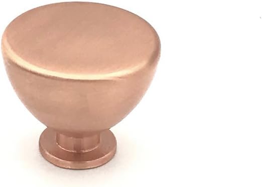 Copper Cabinet Knob Satin Copper Modern Furniture Drawer Handle