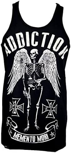 Motorcycle Chopper Biker Hardrock Man Men's Shirts Vests Tank Tops Momento Mori Angels Skulls VB248 S-3XL
