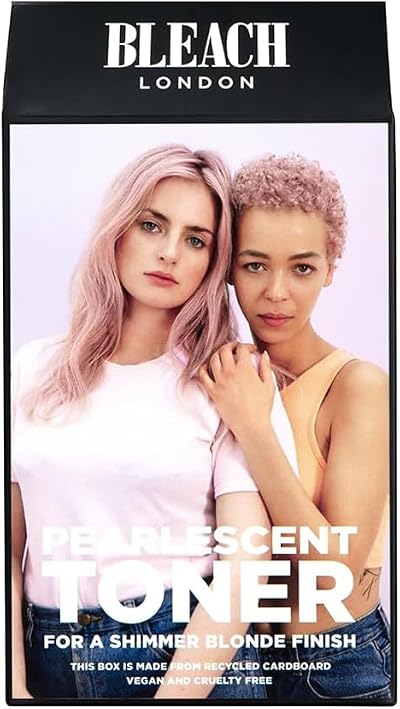 Bleach London Pearlescent Toner Kit for Pale Blonde, Ammonia-Free