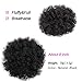 Short Afro Kinkys Curly Ponytail Drawstring African American Synthetic Ponytail Hairpieces Natural Hair Puff for Women(1B)