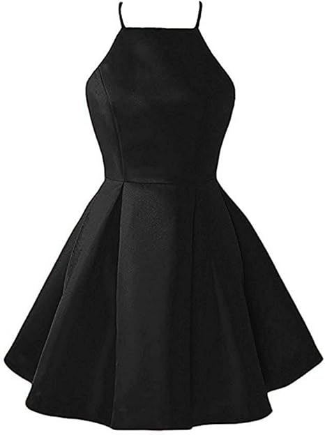 satin homecoming dresses short