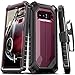 ELV Holster for Samsung Galaxy Note 8 Case, Belt Clip Rugged Case with Kickstand for Samsung Galaxy Note 8 (Burgundy/Black)