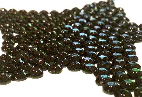 GoldenLiving168 Black Round 400pcs Rhinestone 4mm (ss16) 3D Acrylic Nail Art Decoration Cellphone Case (High Quality) USA SELLER! FAST SHIPPING!