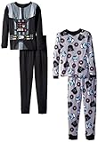 Star Wars Big Boys' Vader Costume Four-Piece Pajama Sets