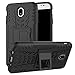 Galaxy J7 Pro J730G Case,Mama Mouth Shockproof Heavy Duty Combo Hybrid Rugged Dual Layer Grip Cover with Kickstand for Samsung Galaxy J7 Pro J730G 2017(with 4 in 1 Packaged),Black