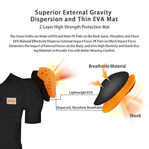 image for BenKen Ski Ultra Light Upper Body Short Protector Under Jacket (Short 