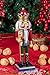 Clever Creations Red and Gold King 10 Inch Traditional Wooden Nutcracker, Festive Christmas Décor for Shelves and Tables