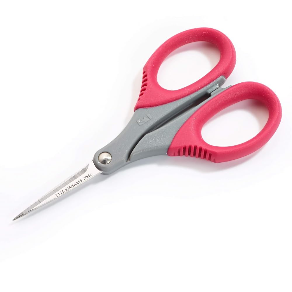 Prym - Prym Hobby (11.5cm) Embroidery Scissors - 1 Piece, Red, Grey