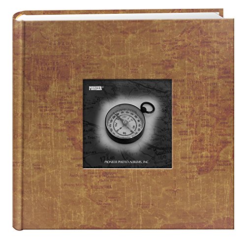 Pioneer Photo Albums DA-200MAP/WM 200-Pocket Photo Album with Printed Travel Design Cover, World Maps
