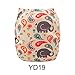 ALVABABY New Printed Design Reuseable Washable Pocket Cloth Diaper Nappy + 2 Inserts YD19