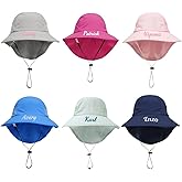 Custom Baby Sunhat, Personalized Baby Bucket Hat with Embroidered Name, Summer Mesh Infant Beach Hat for Girls Boys