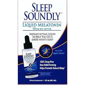 Windmill Sleep Soundly, Liquid Melatonin, 10mg, 2 oz (Pack of 2)