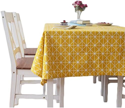 meioro Table Cloth, Rectangular Tablecloth, Cotton Linen Table Cover, Simple ...