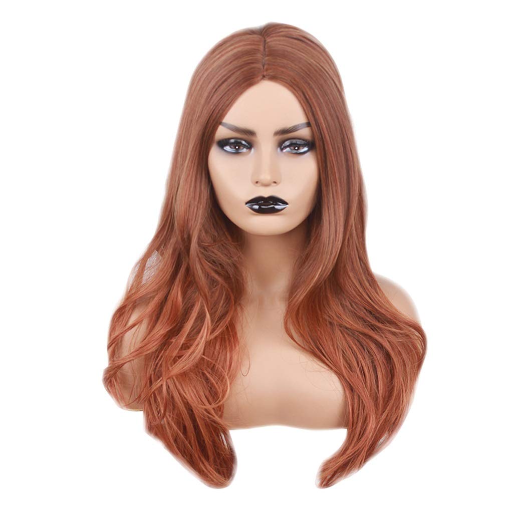 Amazon Com Women S Long Curly Wavy Wig Natural Heat