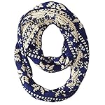 Bearpaw Women's Knit Infinity Scarf with Fairisle Pattern Bearpaw Women's Knit Infinity Scarf with Fairisle Pattern