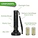 Ustellar 100 LED UV Blacklight Flashlight, 395nm Ultraviolet LED, Pet Cat Urine and Stains Detector Black Light, Scorpions, Mold & Leak Detector for Commercial or Home, Battery Powered