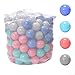 XGATML WonderPlay Kids' Ball Pits, Pack of 200 Phthalate Free BPA Free Crush Proof Plastic Colorful Ball,with Reusable and Durable Storage Mesh Bag with Zipper