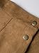 Persun Women's Brown Faux Suedettte Button Front Plain A-line Mini Skirt ,Brown ,Medium