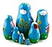 Peppa Pig Family Matryoshka Wooden Russian Nesting Dolls Kids Room Decor Art Crafts Gifts 7pc