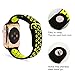 Zantec For Apple Watch Band 38mm, Soft Silicone Band Replacement for Apple Watch Band Series 2, Series 1,iWatch Nike+,Sport,Edition,Replacement Strap band (Black+Volt Yellow)