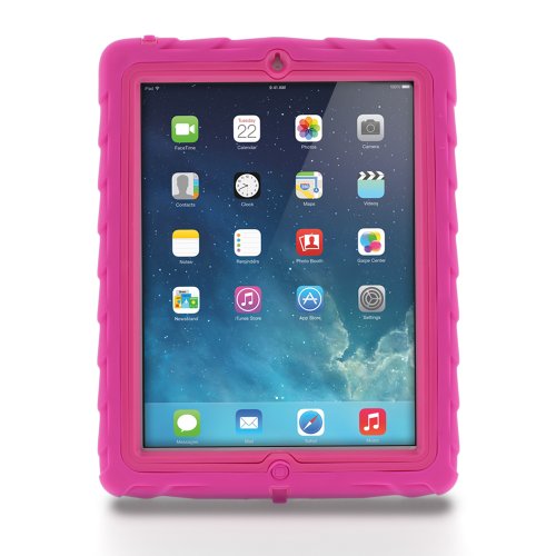 Apple iPad 2 iPad 3 iPad 4 Drop Tech Pink Gumdrop Cases Silicone Rugged Shock Absorbing Protective Dual Layer Cover Case