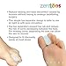 ZenToes 6 Count Gel Toe Separators No Loop Spacer Bunion Corrector Big Toe Straightener (Medium)