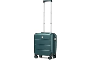 Hanke 16 Inch Underseat Carry On Luggage Suitcase with Spinner Wheels Hard Shell Suitcases Mini Small Carry On Bag for Airlin