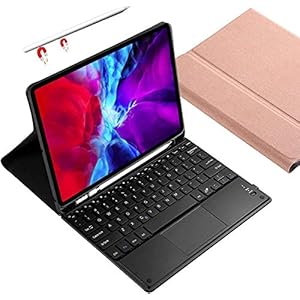 Ipad Air 4 10.9 Toetsenbordhoes 2020 [Ondersteuning Potlood Opladen] Afneembaar Draadloos Touchpad Toetsenbord-Folio…