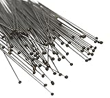 Museum Grade Insect Pins Size 1, Fast Amazon Logistics and 100% Refund Service, Copper Head Stainless Steel Needle 40mm Long 0.35mm Diam. Pack of 100, Sold by Soccerene
