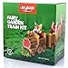 Joykick Fairy Garden Train Kit - Miniature Hand Painted Figurine Statues with Accessories - Set of 6pcs for Your House or Lawn Decor