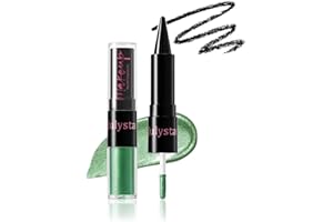 UOCK Dual-Ended Eyeshadow + Eyeliner - metallic liquid eyeshadow, gel eyeliner stick and glitter eyeshadow eye makeup set (06#)