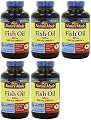 Nature Made Fish Oil 1000mg, 300mg Omega-3, oJpBU Liquid Softgels - 250 Count (5 Pack)