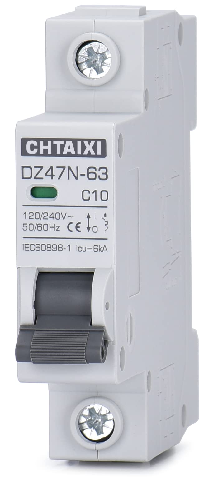 Chtaixi AC Miniature Circuit Breaker, 10 Amp