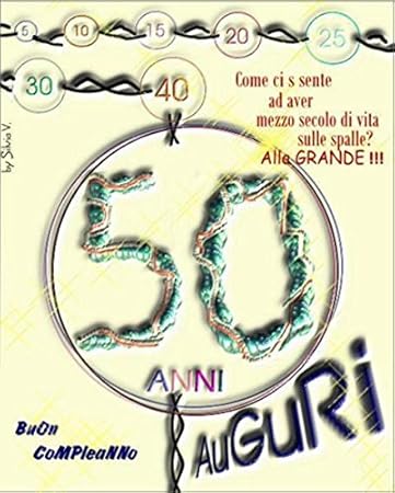 Cialda In Ostia 50 Anni Auguri Per Decorazione Torta Amazon It Giochi E Giocattoli