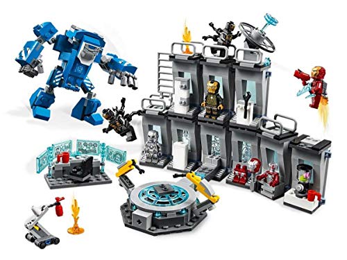 LEGO Marvel Avengers Iron Man Hall of Armor 76125 Building Kit - Marvel Tony Stark Iron Man Suit Action Figures (524 Pieces)