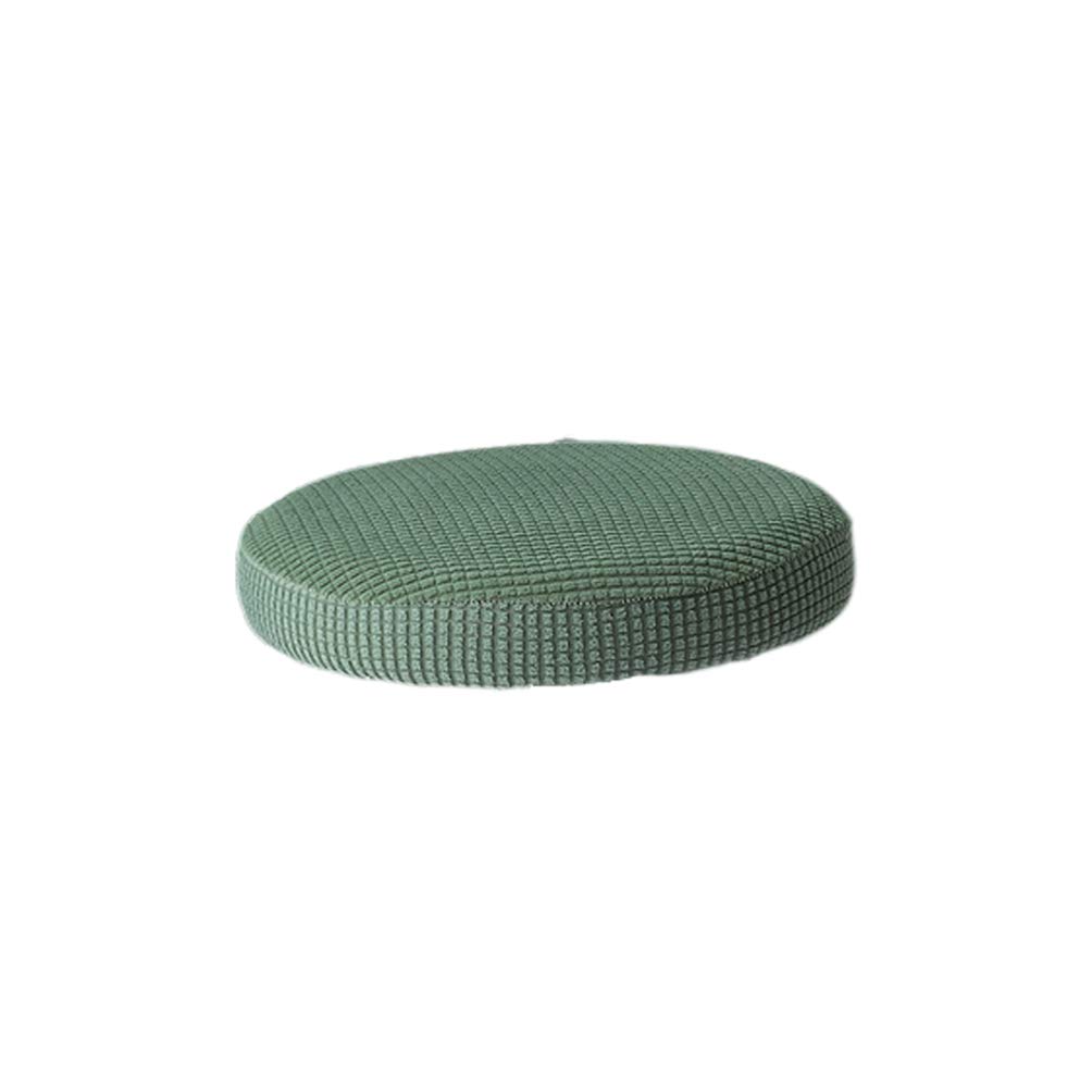 Breathable Round Bar Stool Cover Elastic Padding Cushion Protectors(Green)