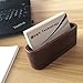 1 Pack Business Card display Holder, Brown Walnut Wood Card Case for desk desktop, wooden Name Card Stand for Office, Name Card Holder for Tables Organizer index card filing