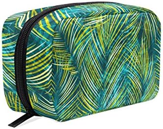 LORVIES Tropical Palm Leaves Cosmetic Pouch Clutch Makeup Bag Travel Organizer Case Toiletry Pouch for Women