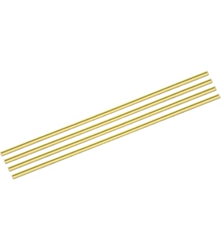 ROMXECZ Lot De 12 Tiges En Laiton De 0,3 X 30,5 Cm, Tiges Rondes En Laiton Massif Pour Poignées De Couteau, échelles, Matériel, Nouveauté, Bricolage, Loisirs, Modélisme, Voiture, Avion, Bateau